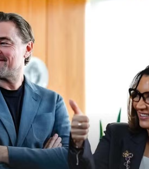 Lula e Janja se reúnem com Leonardo DiCaprio no Palácio do Planalto