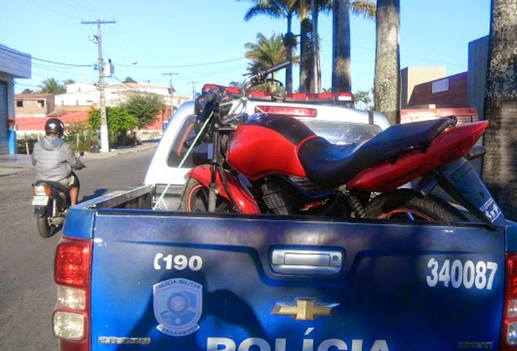 Moto roubada em Arapiraca é apreendida em Bom Conselho-PE