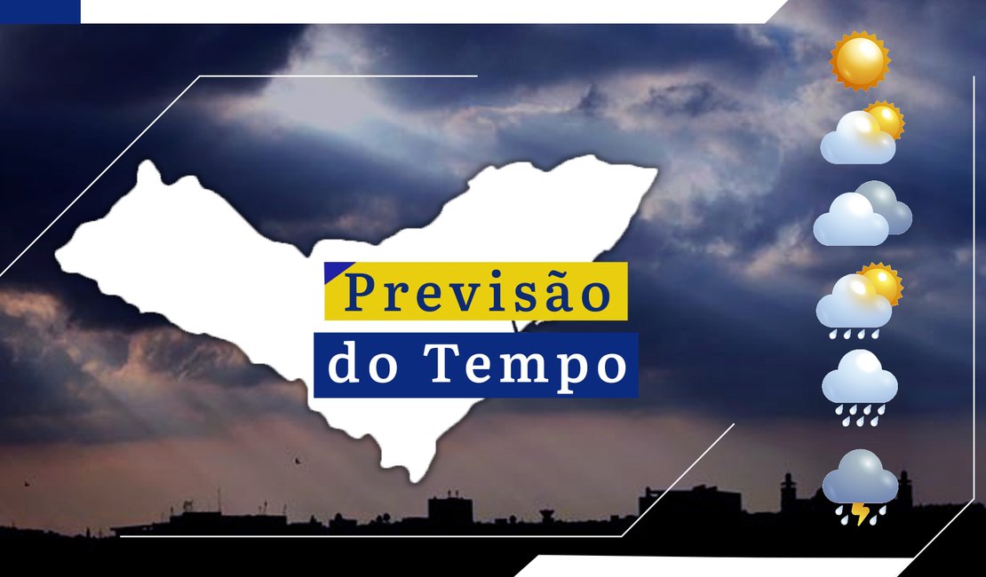 Semana começa com possibilidade de chuva e céu nublado em Maceió