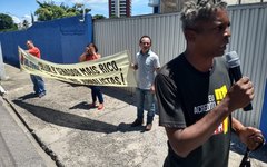 Protesto do Sindjornal na Gazeta de Alagoas