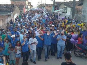 Um dia histórico para Messias; caminhada de Adelmo Júnior leva cerca de quatro mil pessoas às ruas da cidade