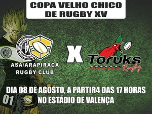 ASA Arapiraca Rugby Club vai participar da Copa Velho Chico