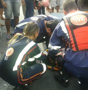 Motociclista atropela jovem no centro de Arapiraca