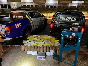 [Vídeo ] Policia Militar aprende quase 100 kg de drogas em casa abandonada no bairro Boa Vista