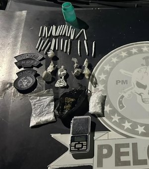 Polícia apreende drogas e prende suspeito de tráfico em Penedo