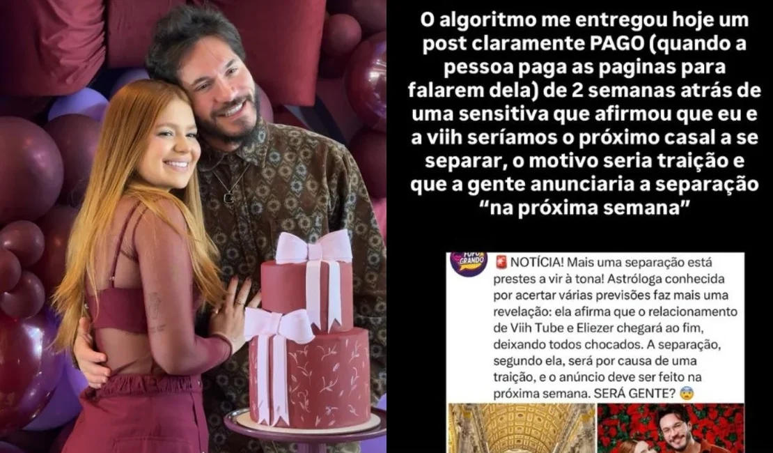 Eliezer se irrita e rebate sensitiva que “previu” fim com Viih Tube