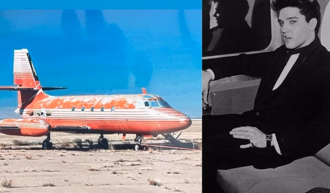 Avião de Elvis Presley vira motorhome de luxo após 40 anos abandonado no deserto