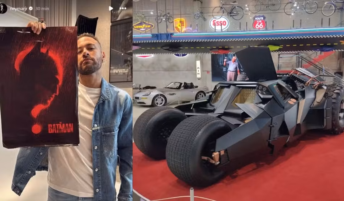 Neymar compra réplica do Batmóvel avaliada em R$ 8,3 milhões