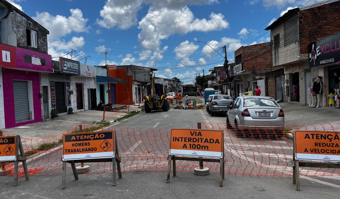 Obra emergencial modifica itinerário de linhas de ônibus no bairro do Clima Bom