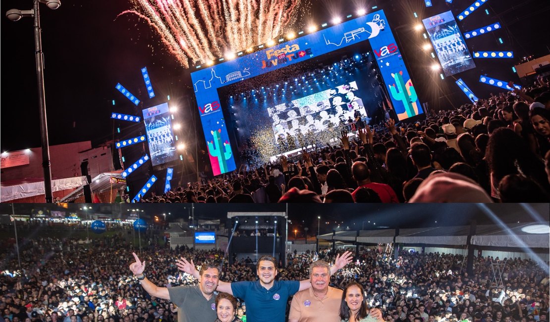Diversidade musical e sucesso de público marcam 61ª Festa da Juventude de Santana do Ipanema