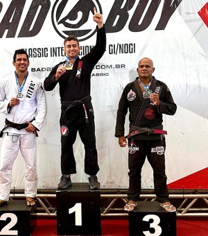 Tarciso Manzano é campeão da categoria master de torneio internacional de jiu-jítsu