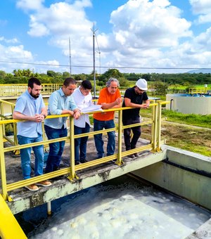 Mais Água Alagoas: especialista faz visita técnica à principal estação de tratamento do Sertão