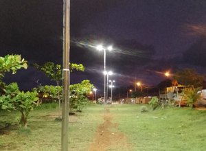 Ilumina instala luminárias de LED em praças de Riacho Doce