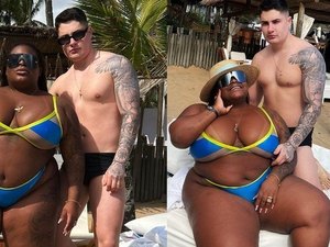 Jojo Todynho posa plena de biquíni em ensaio romântico com o marido, e casal recebe elogios: 'Perfeitos'