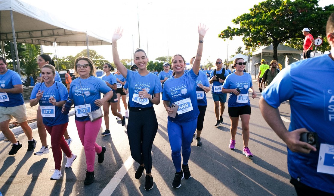 1ª Corrida Alagoas Sem Fome arrecada cerca de 2 toneladas de alimentos para instituições do estado