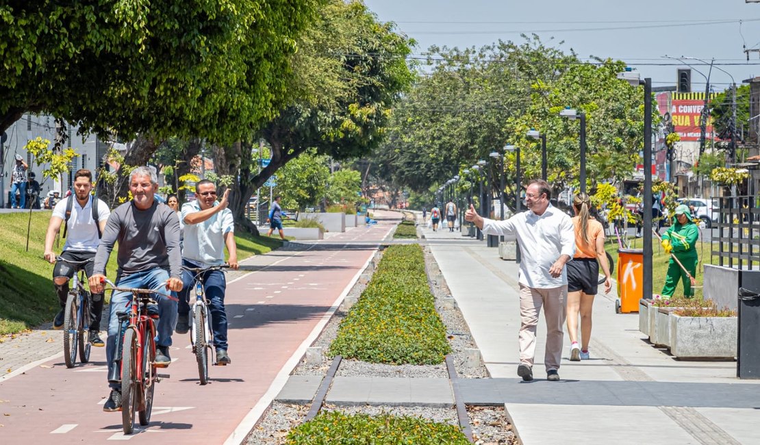 Ciclovia do Trabalhador já contempla 90% da área central de Arapiraca