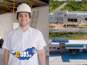 Prefeito Eduardo Bulhões vistoria obras de construção de duas novas UBSs em Santana do Ipanema