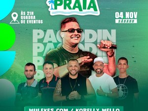 Pagode na Praia: Japaratinga realiza evento no próximo sábado (04)