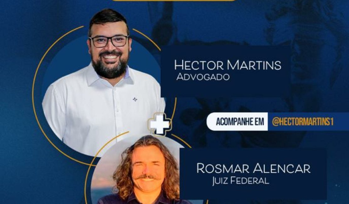 Hector Martins recebe o juiz federal em live sobre combate à corrupção
