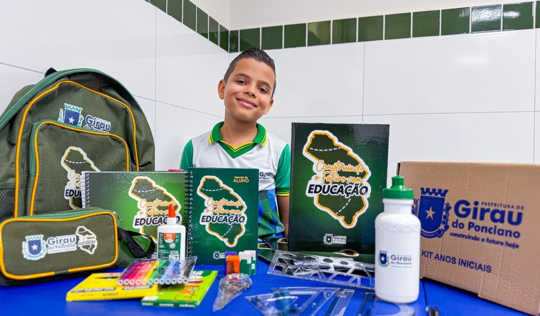 Prefeitura de Girau do Ponciano entrega Kit Escolar e Uniforme para toda a Rede Municipal de Ensino