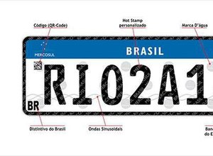 Placas de veículos padrão Mercosul começa a ser usada no Rio de Janeiro