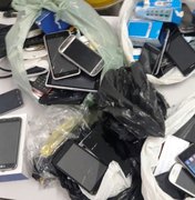 [Vídeo]Operação apreende cerca de 150 aparelhos de telefone celular em Arapiraca