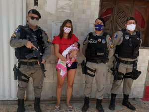 Cabo da Polícia Militar consegue salvar bebê engasgado no Sertão
