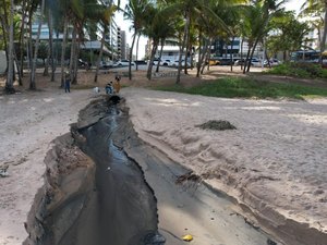 IMA/AL realiza análise em língua suja na praia da Ponta Verde