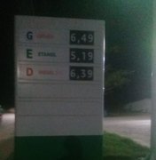 Preço da gasolina em Porto de Pedras cai de R$ 7,19 para R$ 6,49 após reportagem