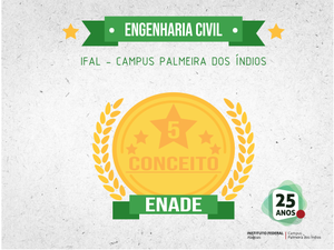 Curso de Engenharia Civil alcança conceito 5 em avaliação do MEC