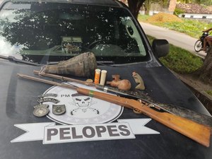 Adolescente é apreendido com armas de fogo em Colônia Leopoldina