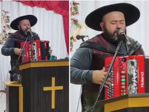 Pastor 'gaiteiro' anima cultos campeiros no Rio Grande do Sul