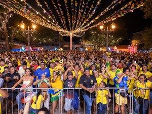 São João Massayó transmite jogo do Brasil e reúne torcida nesta quarta-feira (24)