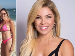 Vereadora e avó Verônica Costa, a mãe loira do funk, arrasa de biquíni micro aos 43 anos