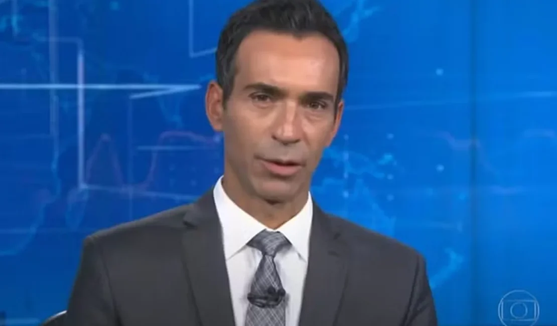 Por que César Tralli ficou sem “boa noite” em estreia do JN?