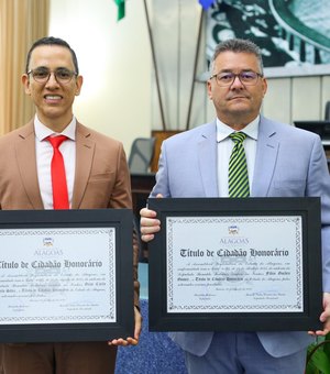 Diretor-presidente da Fapeal, Fábio Guedes recebe título de cidadão alagoano