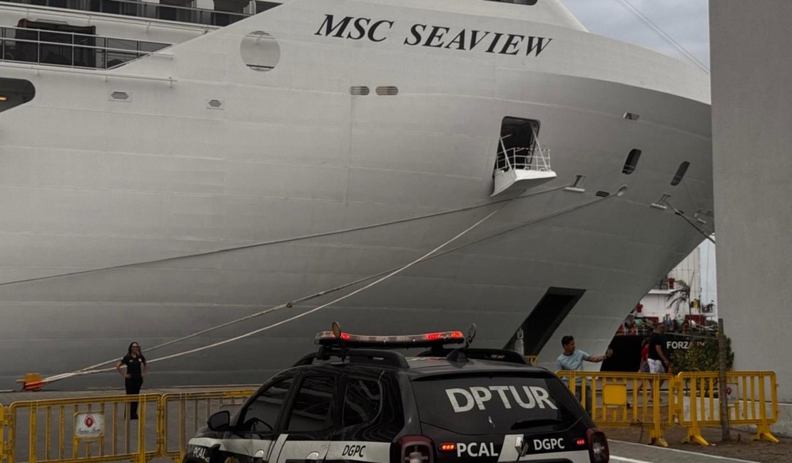 Polícia Civil acompanha chegada do primeiro cruzeiro de 2026 a Maceió