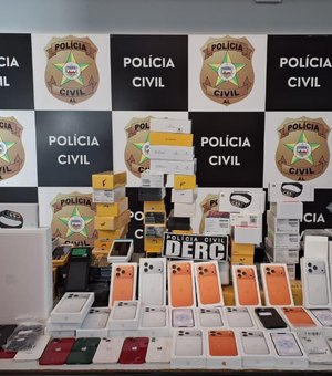 Polícia Civil apreende carga de eletrônicos avaliada em R$ 500 mil em Maceió