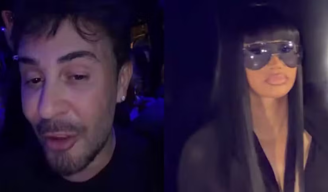 Carlinhos Maia encontra Cardi B em balada e recebe encarada de cantora