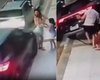 Condutora perde controle de carro e atinge mãe com criança no colo no Farol