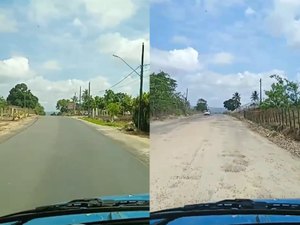 [Vídeo] Caminhoneiro relata dificuldade com obra incompleta da AL-110, em Taquarana