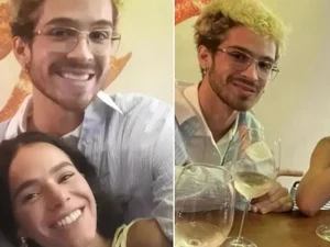 Bruna Marquezine e João Guilherme se beijam em 1ª foto postada pela atriz