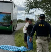 Mulher morre após ser atropelada por ônibus na BR-423, em Delmiro Gouveia