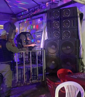 SSP apreende 13 equipamentos de som em Maceió
