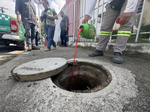 Ligações clandestinas de esgoto são identificadas no Centro de Maceió