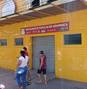 Restaurante Popular de Arapiraca está há 4 meses com as portas fechadas