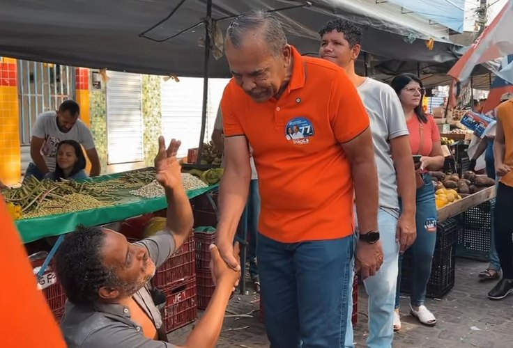 Campanha fria nas ruas não consegue mudar cenário de favoritismo de Luciano Barbosa