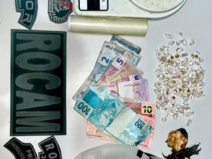 Suspeito tenta fugir da perseguição policial mas acaba preso com crack