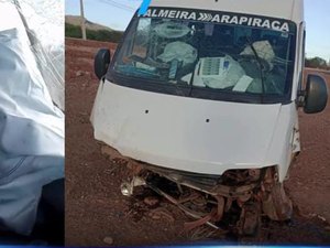 Motorista de van fica ferido ao sofrer acidente na AL-115 em Igaci