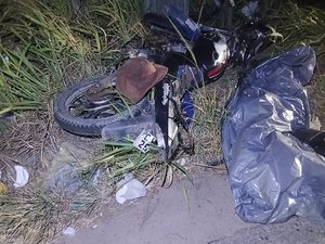 Motociclista perde controle, bate contra poste e morre na AL-115 em Girau do Ponciano